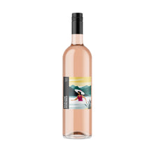 Load image into Gallery viewer, Wine bottle with a label featuring a scenic design on a white background
